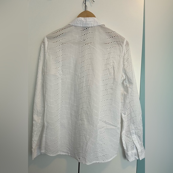 David Lawrence Broderie L/S Cotton Shirt - Picture 2 of 10